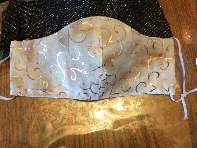 Rose Gold Swirl face mask Rose Gold Swirl face mask